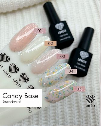 База с фольгой Lovely, Candy Base 02
